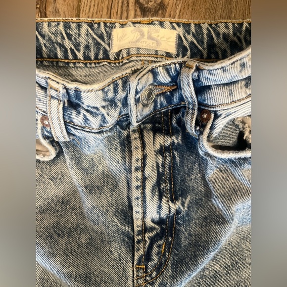 Free people grunge whitewash jeans size 25 90’s preppy - Picture 2 of 3
